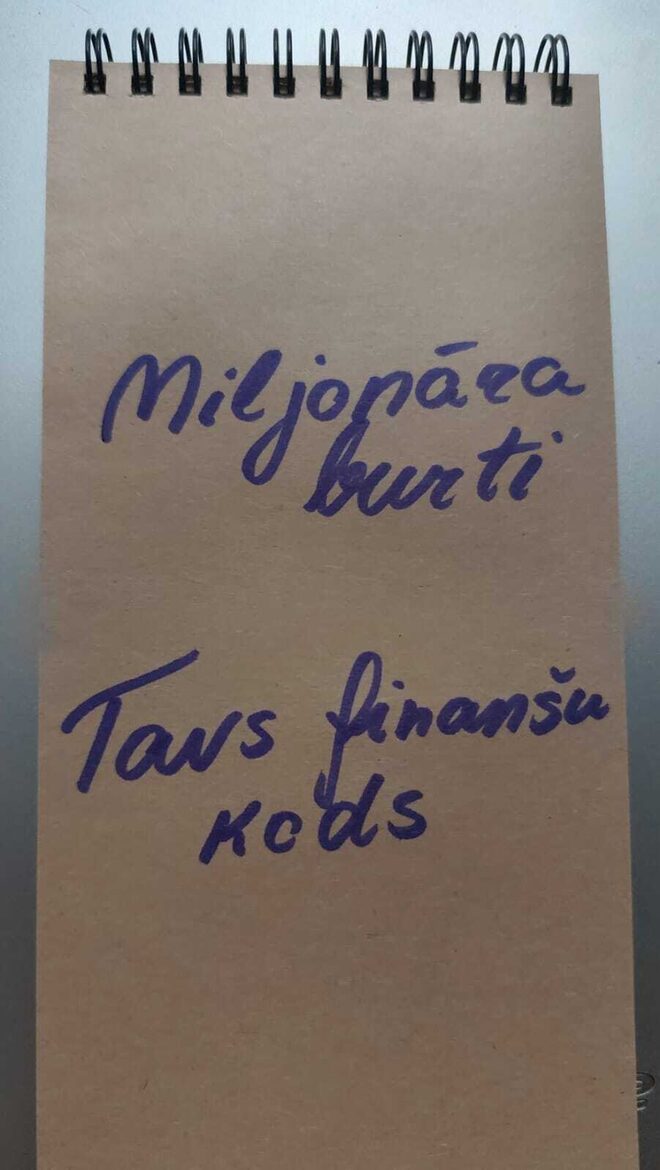 Miljonāra burti un Tavs finanšu kods